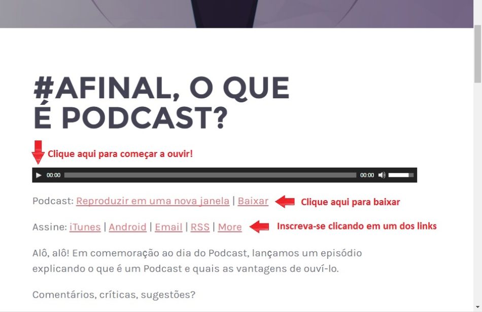 O Que é Podcast? – Alô, Ciência?